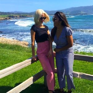 Pink Zara Pants With Belt